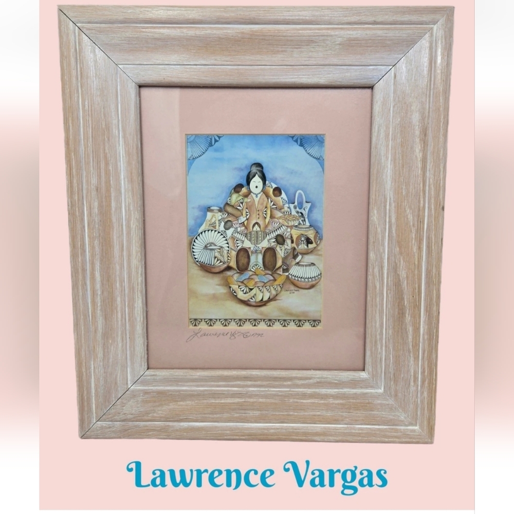 Lawrences Vargas Vintage-Art Print Storyteller Grandma Andrea Signd Southwestern